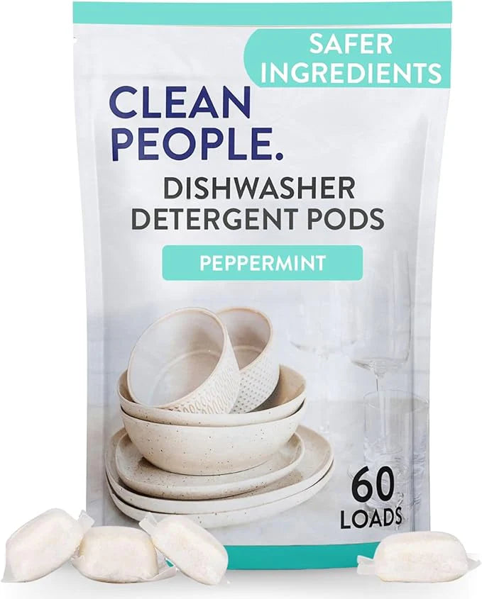 The Clean People Dishwasher Detergent Pods - Peppermint