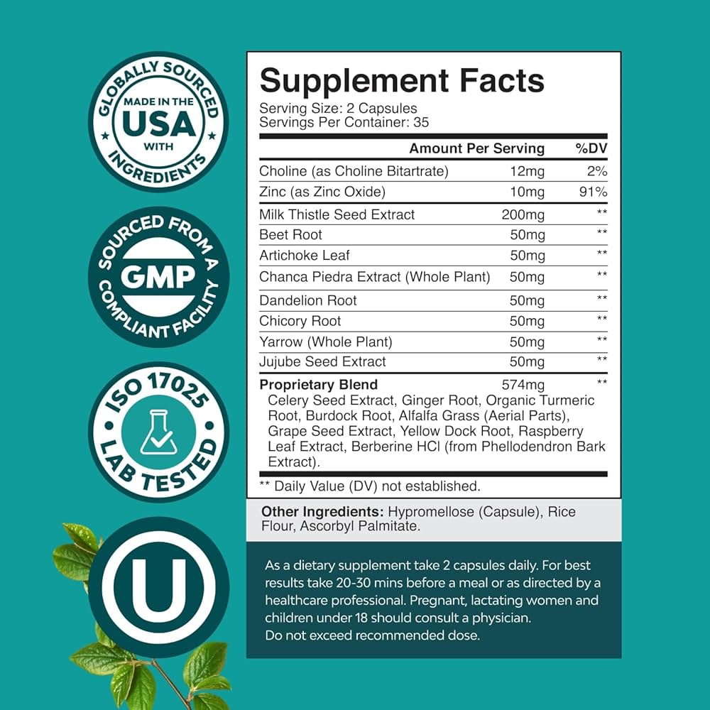 Liver Cleanse Detox & Repair Zeolite Cleanse mega formula for Heavy Metal Detox, Gut Health