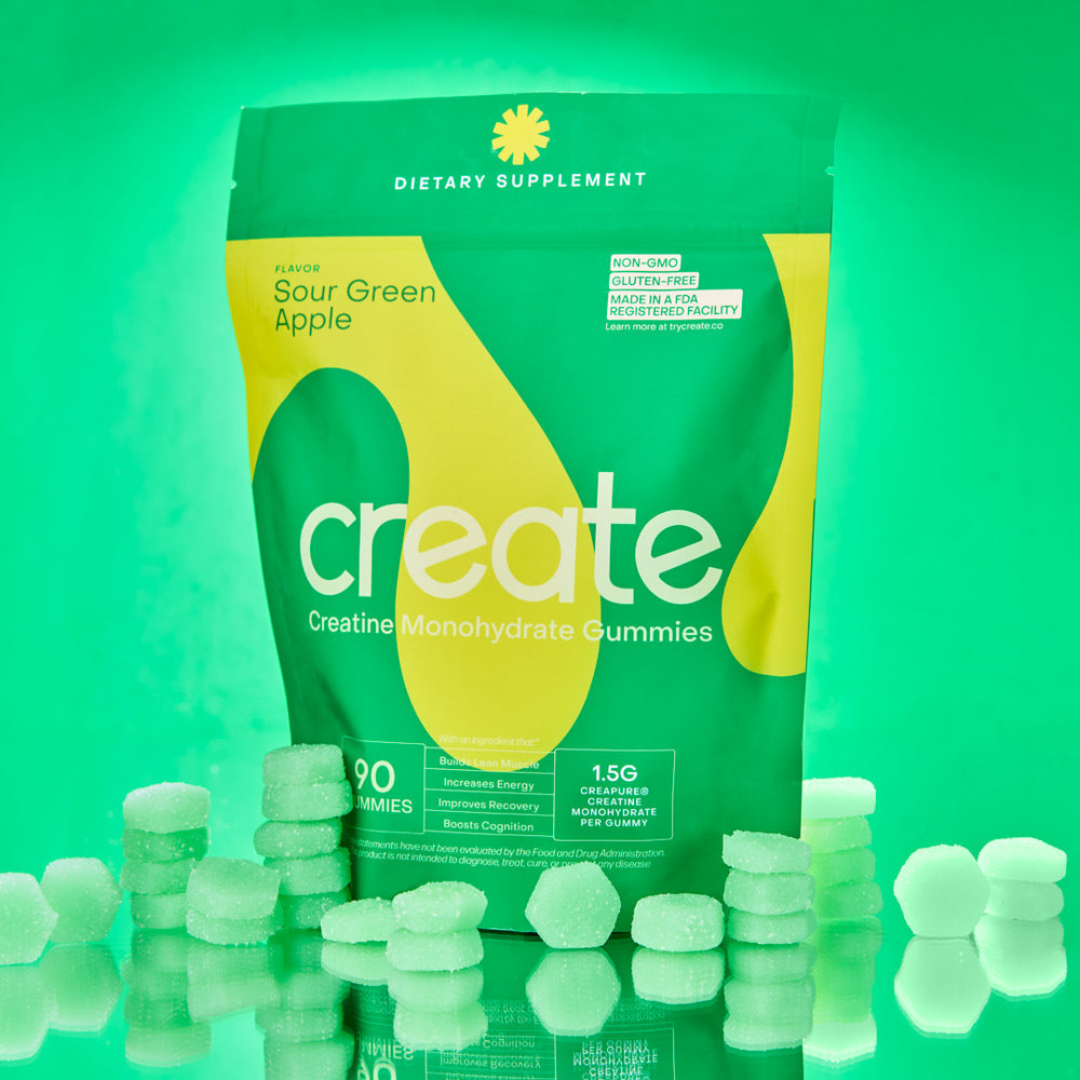 Apple Flavor of 'create' creatine monohydrate gummies