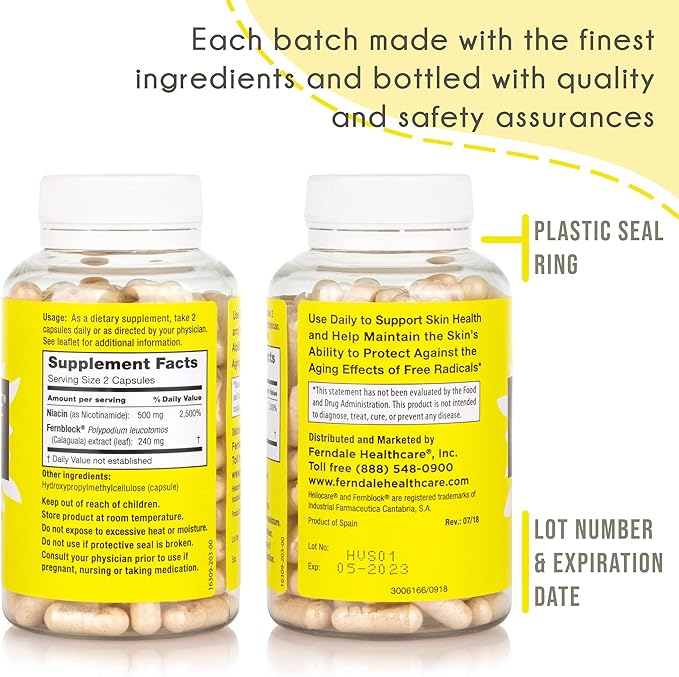 Heliocare Advanced Antioxidant Supplement with Nicotinamide B3 - PHOTON