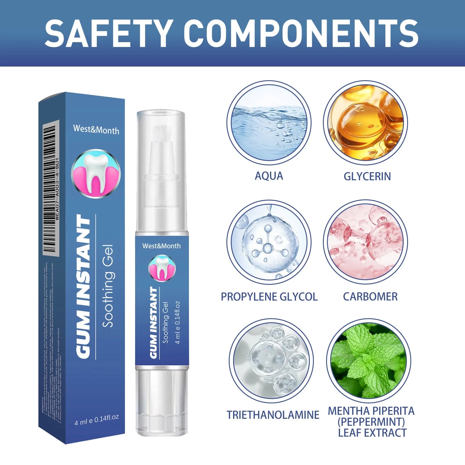 Gum Protect Repair Gel - Gum Instant Soothing Gel Receding Gums Therapy Inflammation Care Relief Gel