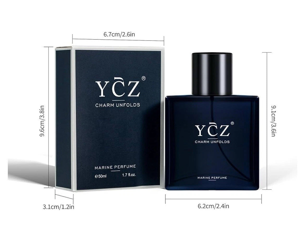 YCZ Charm Unfolds Men's Marine Cologne Perfume for Men - 1.7 fl oz (50ml) Natural