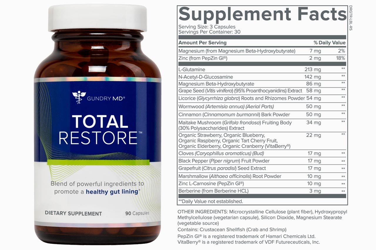 Total restore gundry MD ingredients